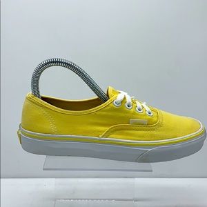 Unisex Vans yellow canvas boat shoes